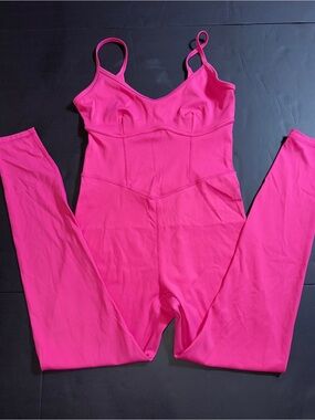 JoyLab Bright Pink Fitted Jumpsuit Size Small